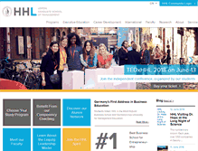 Tablet Screenshot of hhl.de